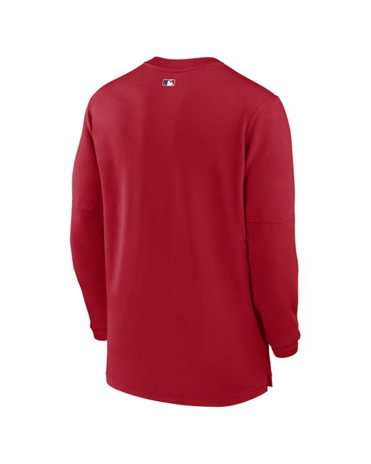 Nike Cincinnati Reds Authentic Collection Game Time Dri-fit Mlb 1/2-zip Long-sleeve Top for men