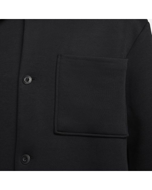 Nike Sportswear Tech Fleece Reimagined Oversized Shacket in Black for ...