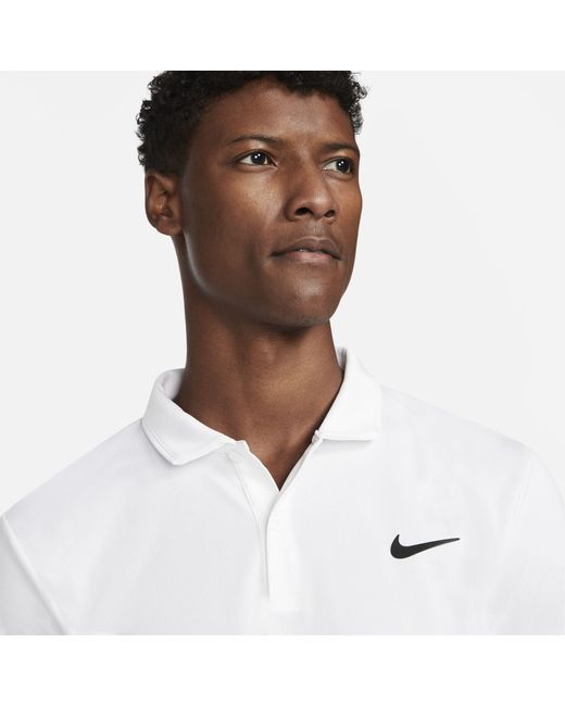 Nike Court Dri Fit Victory Tennis Polo In White For Men Lyst Nike Court Dri Fit Victory Tennis Polo In White For Men Lyst