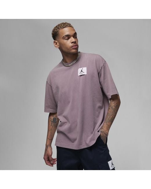 Nike Jordan Flight Essentials Oversized T-shirt in het Purple voor heren