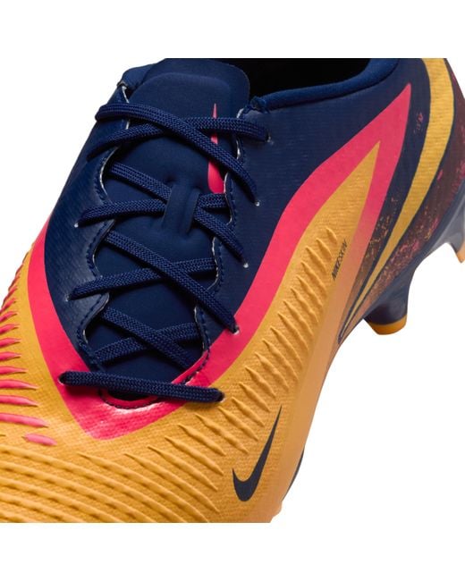 Nike Blue Phantom 6 Low Academy "Erling Haaland" Multi-Ground Soccer Cleats for men