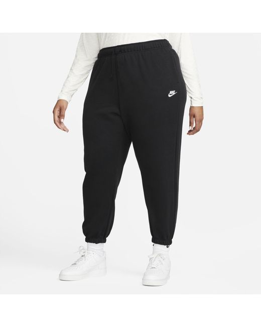 Nike Sportswear Club Fleece Mid-rise Oversized Sweatpants in Black ...