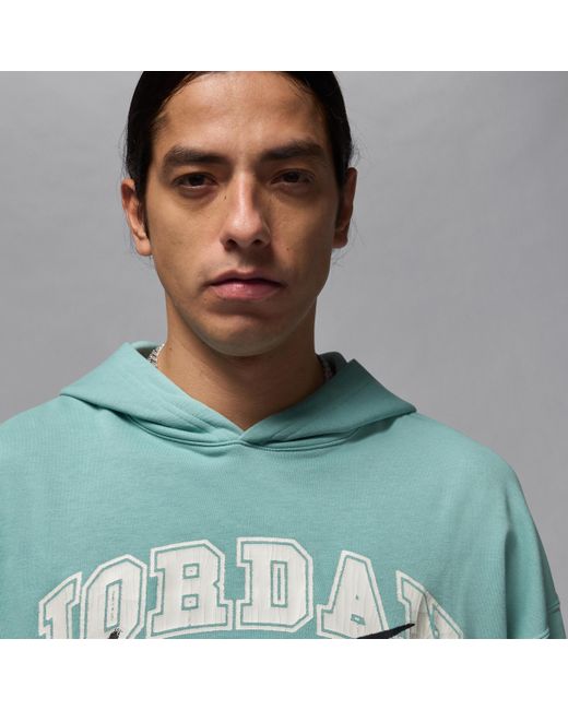 Nike Green Mvp Oversized French Terry Pullover Hoodie for men