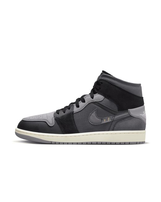 Nike Air Jordan 1 Mid Se Craft Shoes Black for men