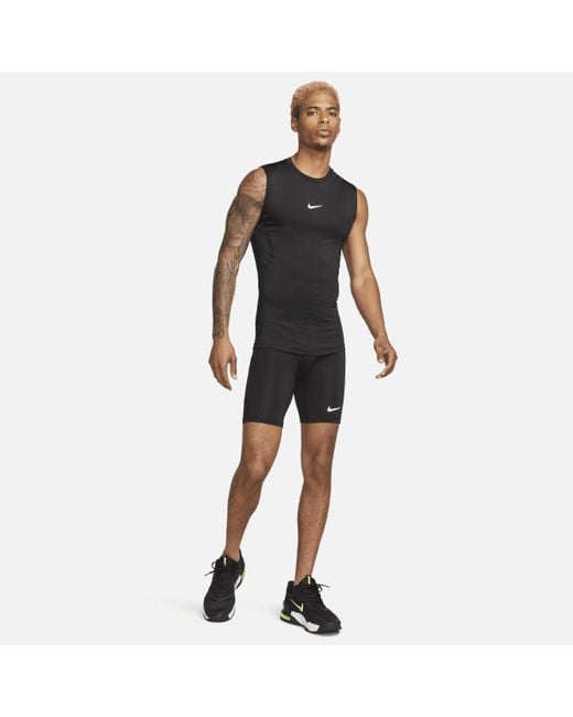 Nike Pro Dri-fit Tight Sleeveless Fitness Top 50% Recycled Polyester in  Black for Men
