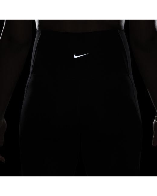 Nike Black (m) One High-waisted 7/8 leggings With Pockets (maternity) 50% Recycled Polyester