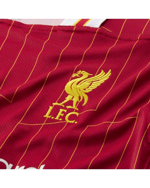 Nike Red Liverpool F.c. 2024/25 Stadium Home Dri-fit Football Replica Shirt Polyester for men