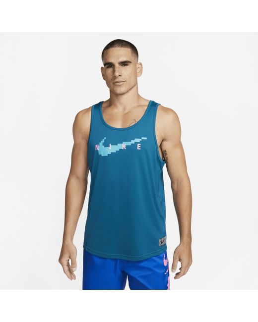 Nike Swim Tank Top In Blue, for Men | Lyst