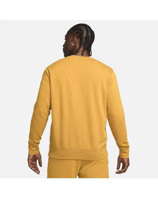 Nike Yellow Paris Saint-germain Club Football Crew-neck French Terry Sweatshirt Polyester for men