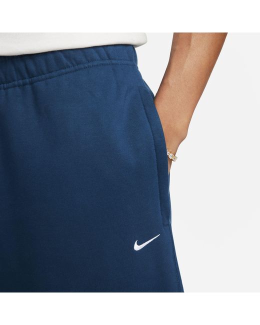 Nike Solo Swoosh Fleece Pants in Blue for Men | Lyst