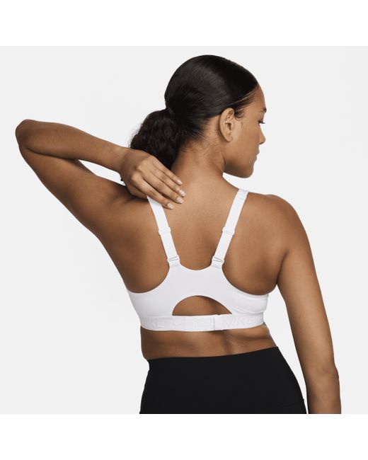 Nike Brown Indy High-support Padded Adjustable Sports Bra 50% Recycled Polyester