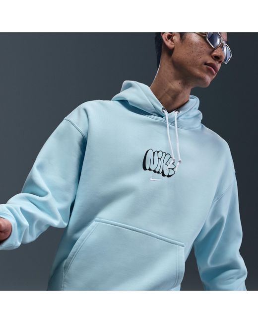 Sweat À Capuche En Tissu Fleece Solo Swoosh Pour Homme Nike pour homme en coloris Blue