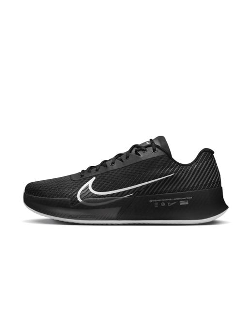 Nike Black Court Air Zoom Vapor 11 Clay Tennis Shoes for men
