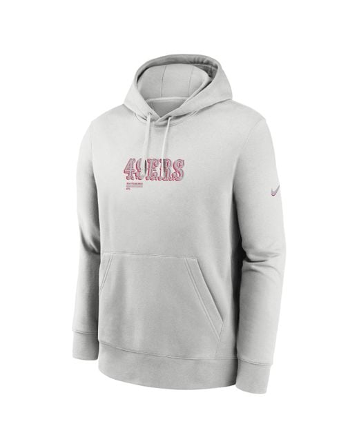 Nike Gray San Francisco 49Ers Slot Receiver Club Nfl Pullover Hoodie for men