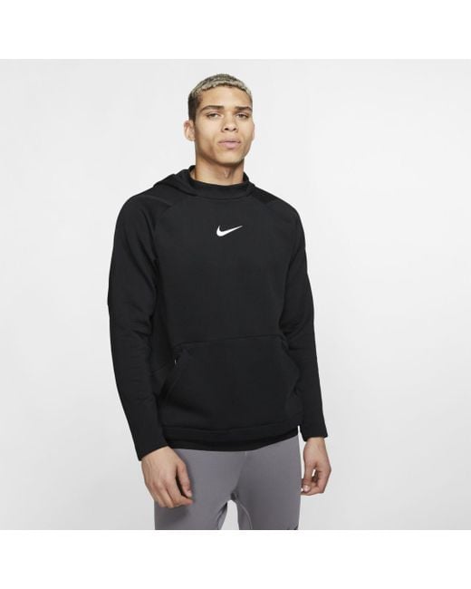 Nike Pro Pullover Fleece Hoodie (black) - Clearance Sale for men