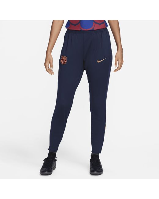 Nike Blue F.c. Barcelona Strike Dri-fit Football Pants 50% Recycled Polyester