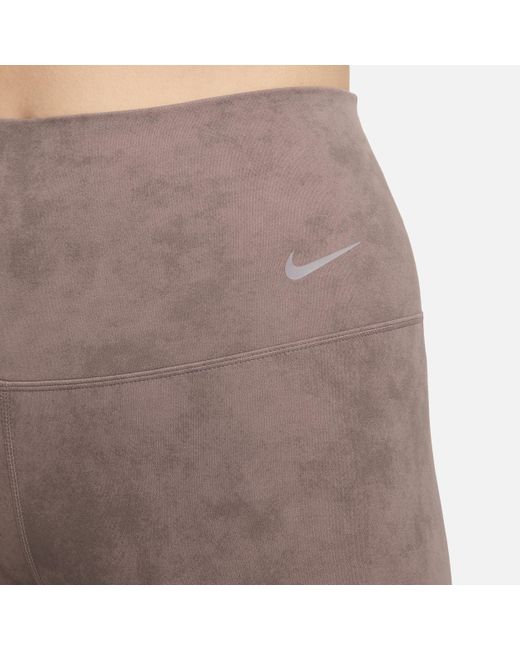 Nike Brown Zenvy Tie-dye Gentle-support High-waisted 7/8 Leggings