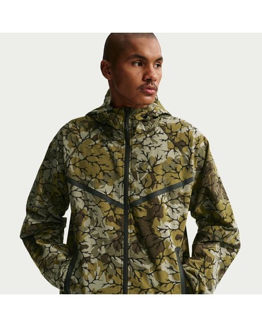 Nike Green Tech Woven Full-Zip Windrunner Jacket for men