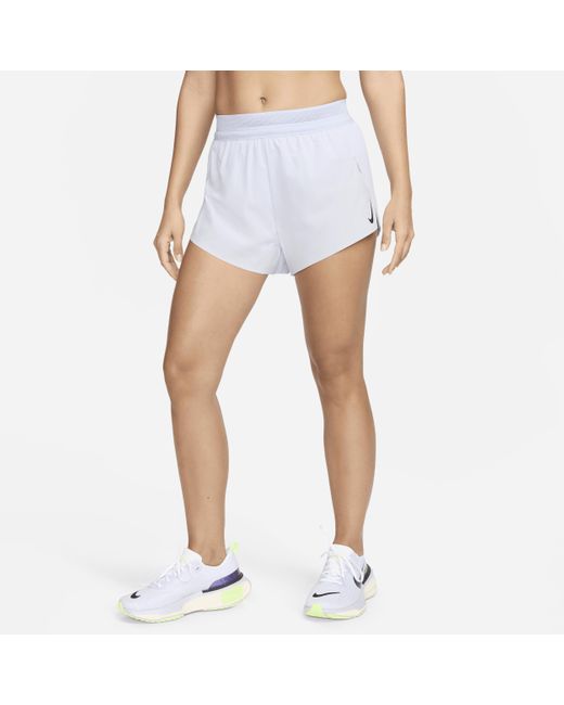 Shorts da running a vita media con slip foderati 8 cm dri-fit adv aeroswift di Nike in Blue