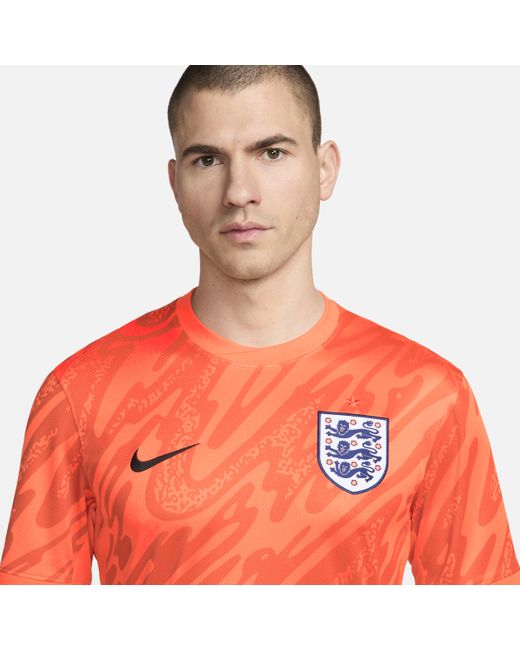 Nike Red England (team) 2024/25 Stadium Goalkeeper Dri-fit Soccer Replica Short-sleeve Jersey for men