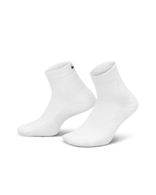 Nike White Unicorn Dri-Fit Adv Cushioned Ankle Socks (1 Pair)