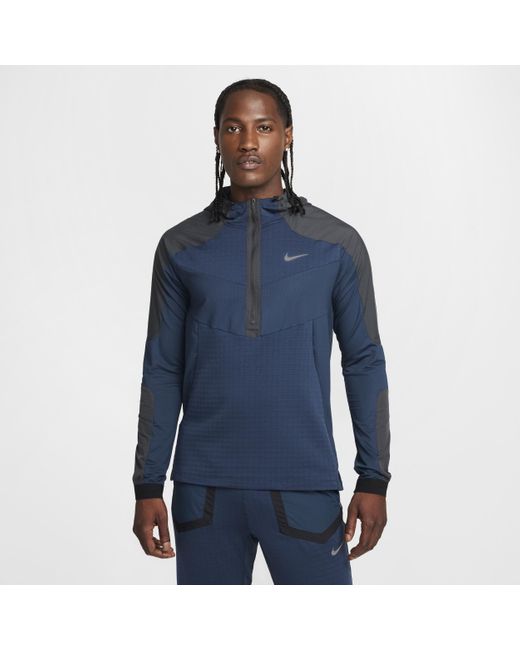 Nike Blue 'Long-Sleeve Running Top for men