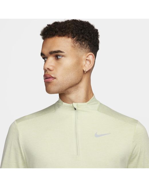 Nike Green Element Dri-fit 1/2-zip Running Top for men