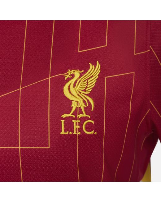 Nike Red Liverpool F.c. 2024 Stadium Home Dri-fit Football Replica Shirt Recycled Polyester