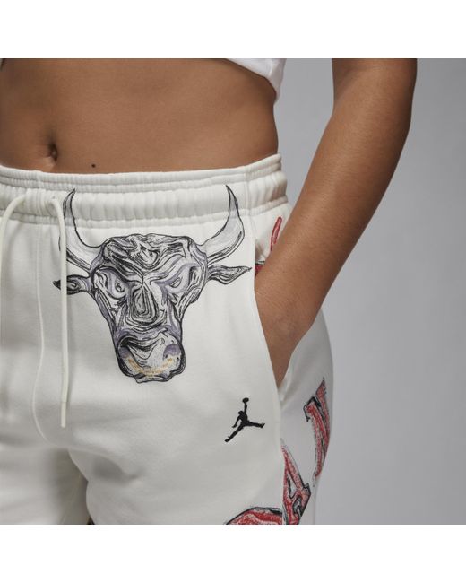 Nike White Brooklyn Fleece Fleece Pants