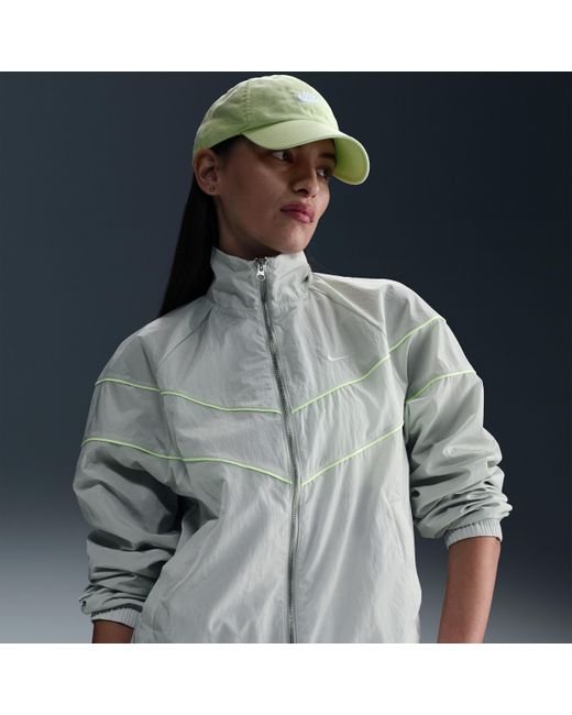 Nike Gray Windrunner Loose Uv Woven Full-Zip Jacket