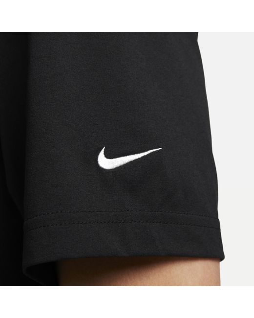 Maglia da running dri-fit a manica corta track club di Nike in Black da Uomo