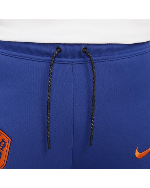 Nike Blue Netherlands Tech Fleece Football joggers for men