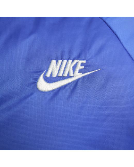 Nike Blue Sportswear Windrunner Therma-fit Water-resistant Puffer Jacket 50% Recycled Polyester for men