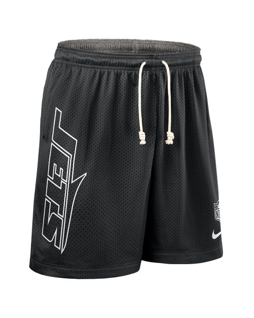 Nike Black New York Jets Sideline Reversible Menâ Dri-Fit Nfl Shorts for men