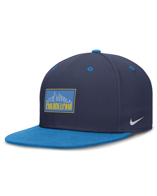 Nike Blue Philadelphia Phillies City Connect True Dri-fit Mlb Fitted Hat for men