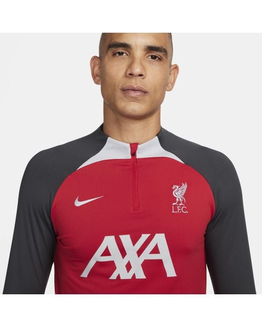 Nike Red Liverpool Fc Strike Dri-fit Soccer Drill Top for men