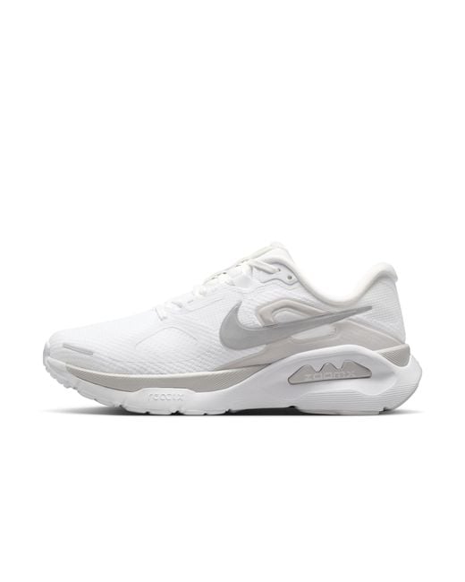 Nike White Structure Plus Road Running Shoes