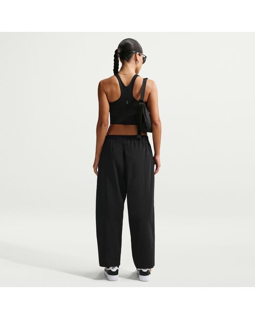 Nike Black Sportswear Oversized High-Waisted Woven Pants