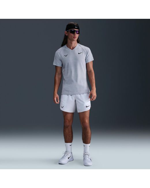 Nike Blue Rafa Dri-Fit Adv Short-Sleeve Tennis Top for men