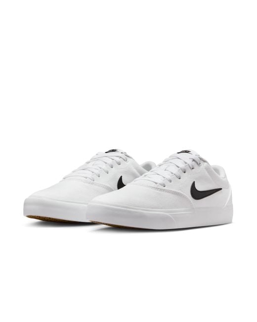 Nike White Charge Canvas Shoes