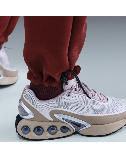 Nike Red Tech Open-Hem Fleece Pants for men