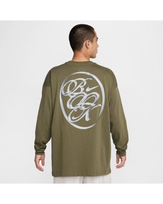 【NIKE】DEVIN BOOKER Basketball 長袖Tシャツ Nike Devin Booker Long-Sleeve Basketball T-Shirt in Green