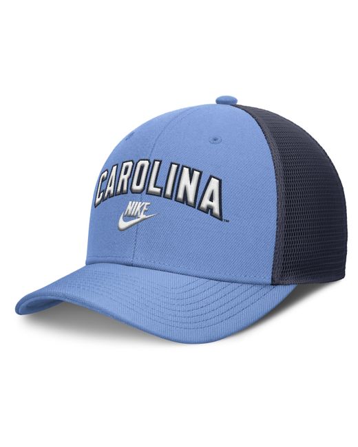 Nike Blue North Carolina Legacy Arch Rise Dri-Fit College Trucker Adjustable Hat for men