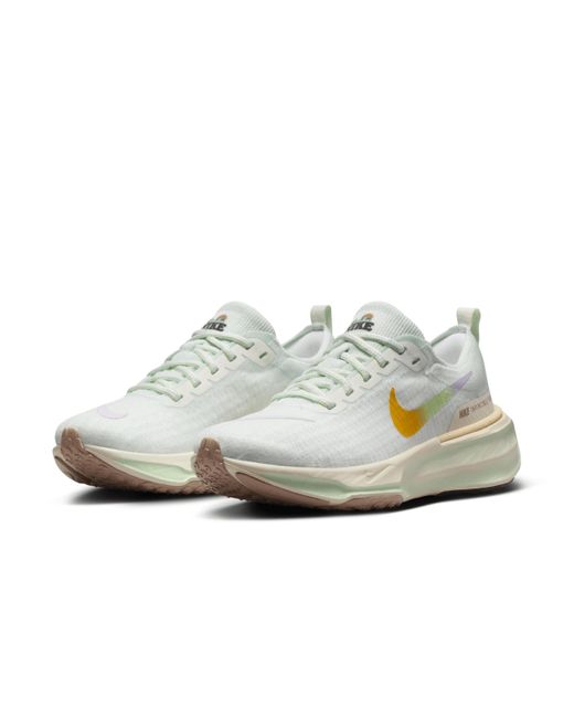 Nike White Invincible 3 Road Running Shoes