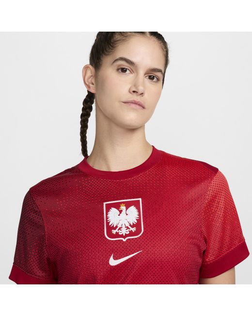 Nike Red Poland 2024/25 Stadium Away Dri-fit Football Replica Shirt Polyester