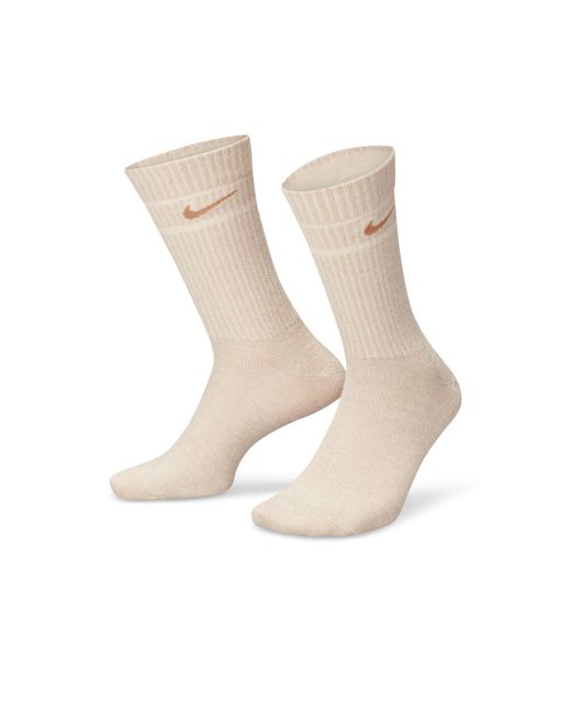 Nike Natural Everyday Essential Metallic Crew Socks (1 Pair) 50% Recycled Polyester