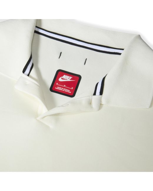 Nike White Tech Fleece Re-imagined Polo Polyester for men