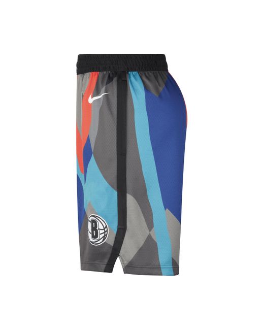 Nike Blue Brooklyn Nets 2023/24 City Edition Dri-fit Nba Swingman Shorts 50% Recycled Polyester for men