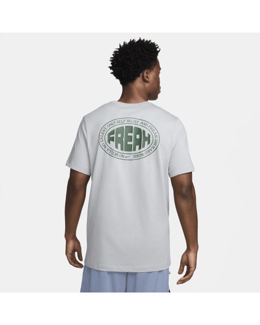 Nike White Giannis M90 Basketball T-shirt Cotton for men
