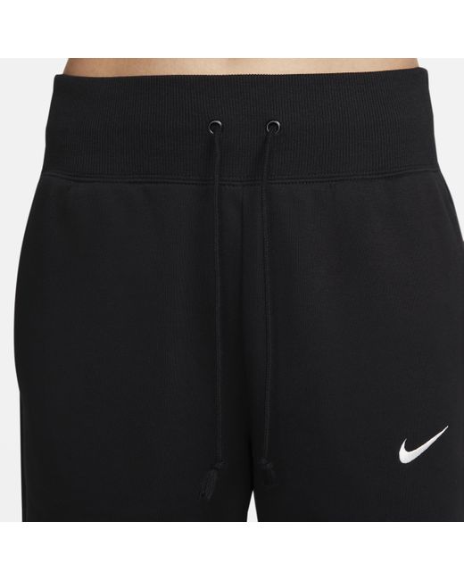 Nike Black Sportswear Phoenix Fleece High-waisted Cropped Sweatpants